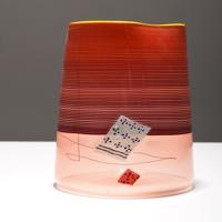 Dale Chihuly Red Blanket Cylinder Vase - Sold for $6,080 on 12-03-2022 (Lot 757).jpg